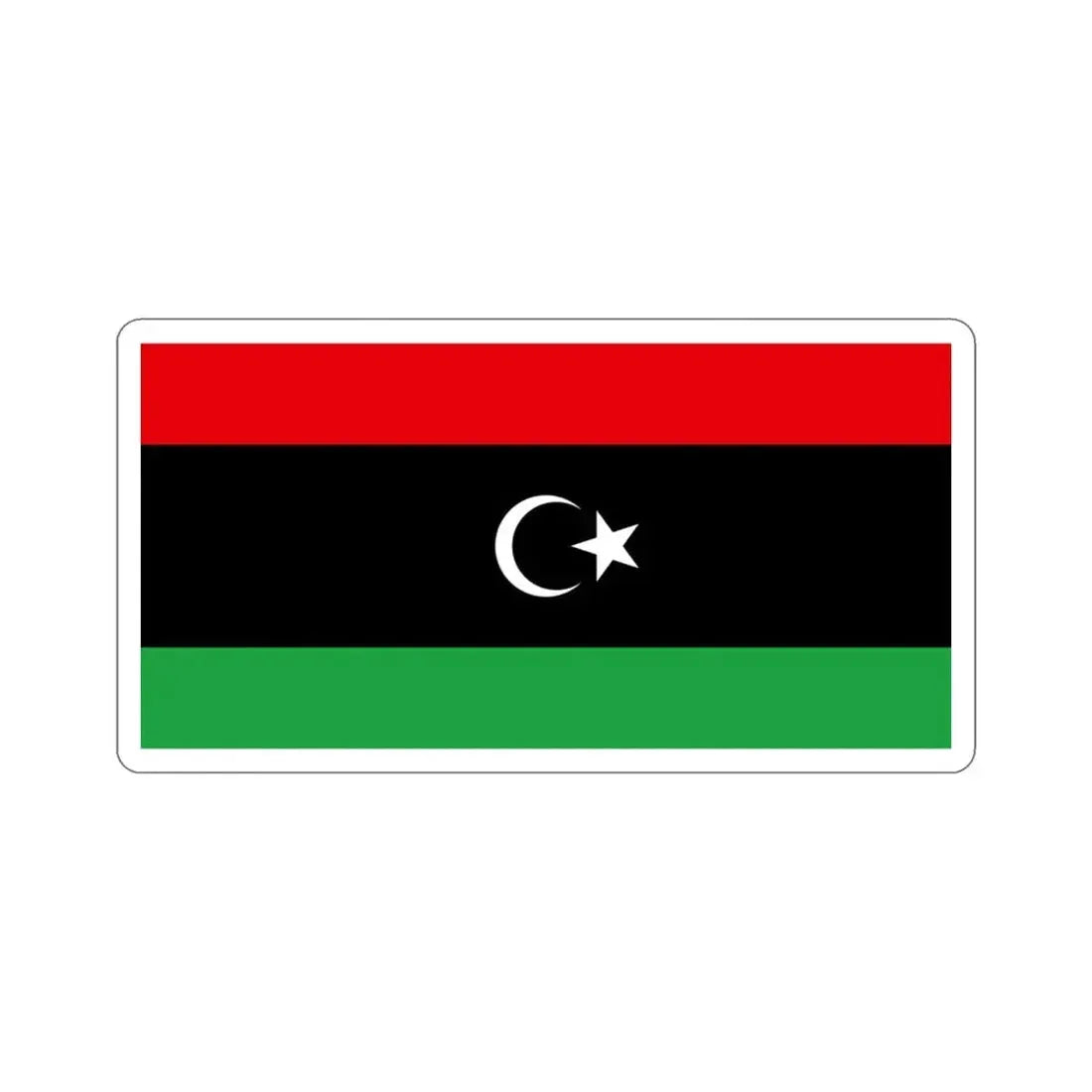 Flag of Libya STICKER Vinyl Die-Cut Decal - The Sticker Space