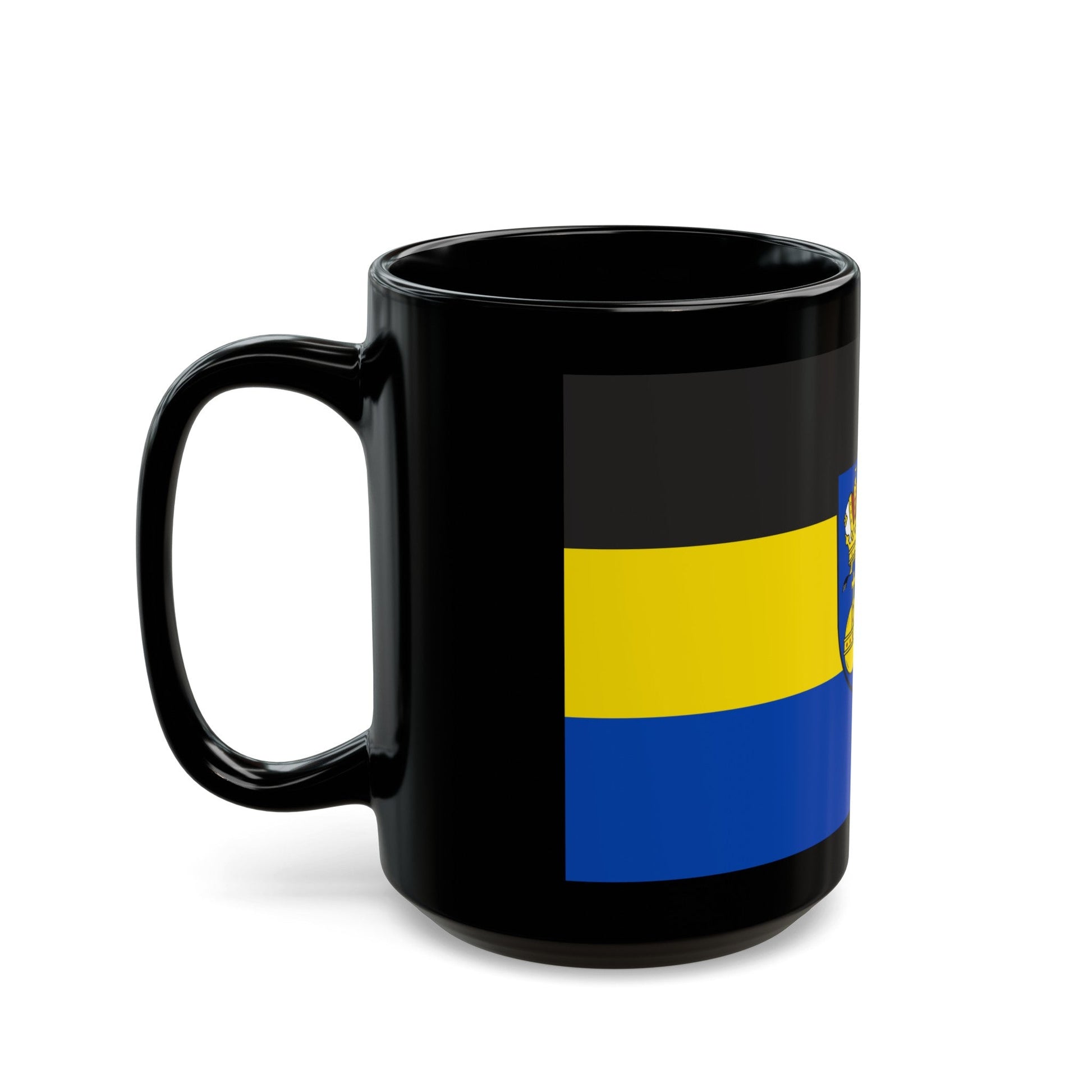 Flag of Lichtenfels Germany - Black Coffee Mug-The Sticker Space