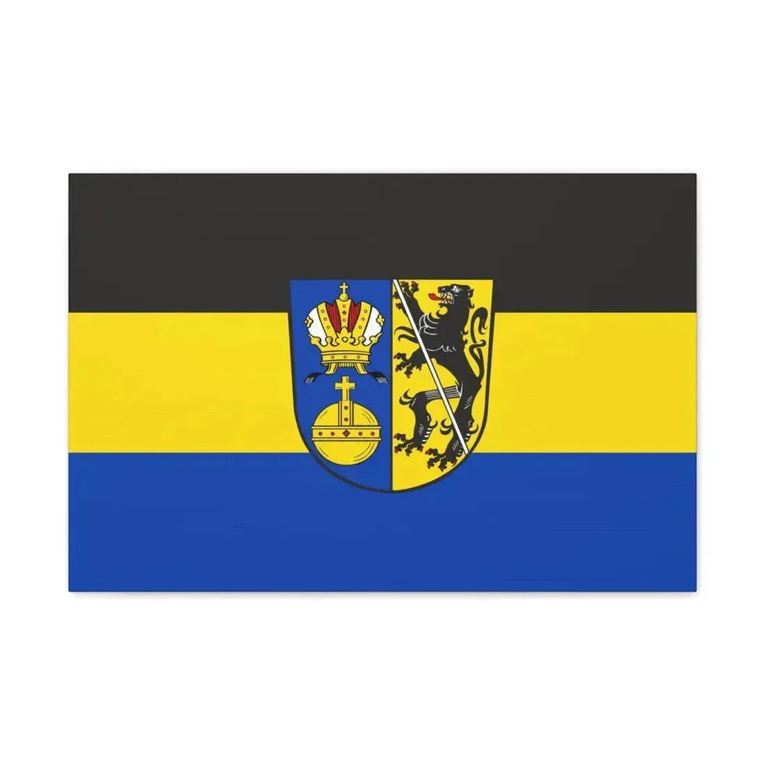 Flag of Lichtenfels Germany - Canvas Wall Art 24″ x 16″ 1.25" - The Sticker Space