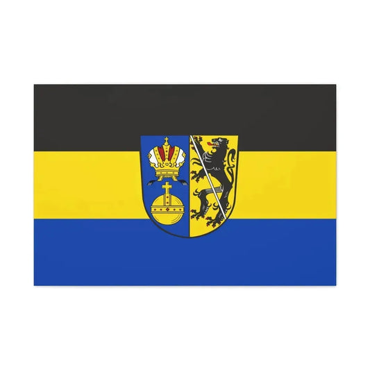 Flag of Lichtenfels Germany - Canvas Wall Art 36" x 24" 1.25" - The Sticker Space