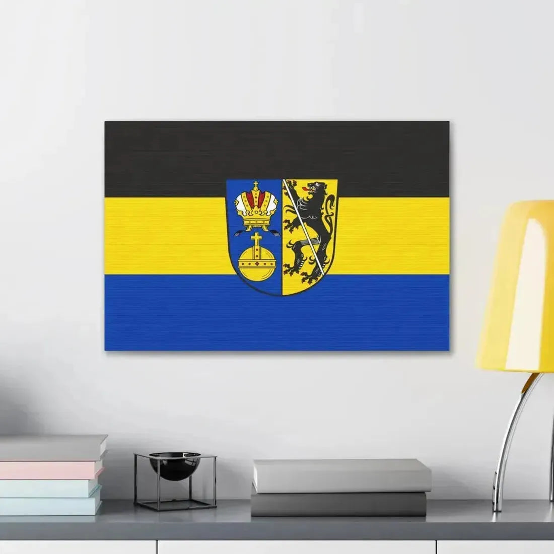Flag of Lichtenfels Germany - Canvas Wall Art - The Sticker Space