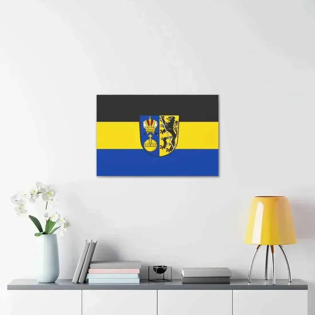 Flag of Lichtenfels Germany - Canvas Wall Art - The Sticker Space