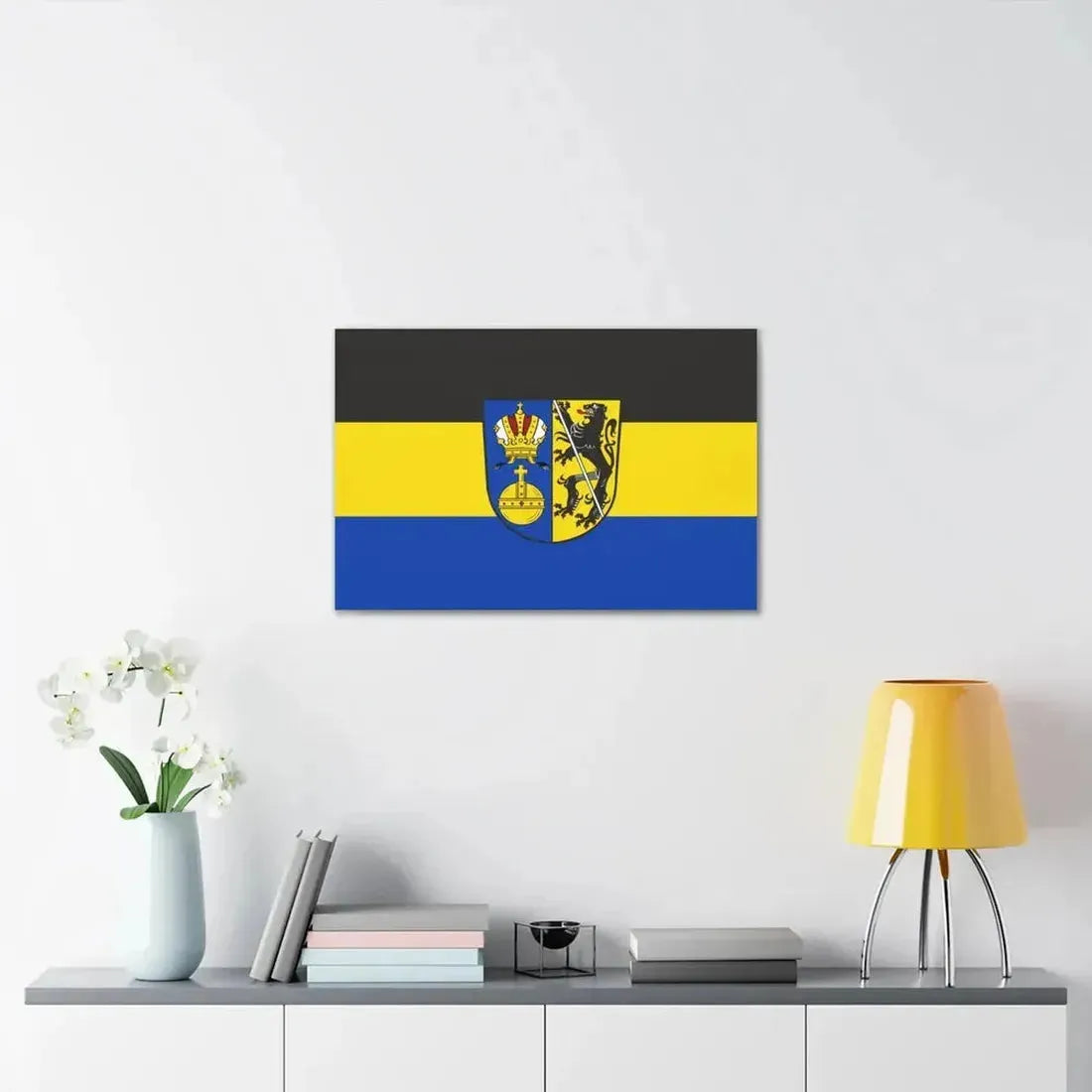 Flag of Lichtenfels Germany - Canvas Wall Art - The Sticker Space