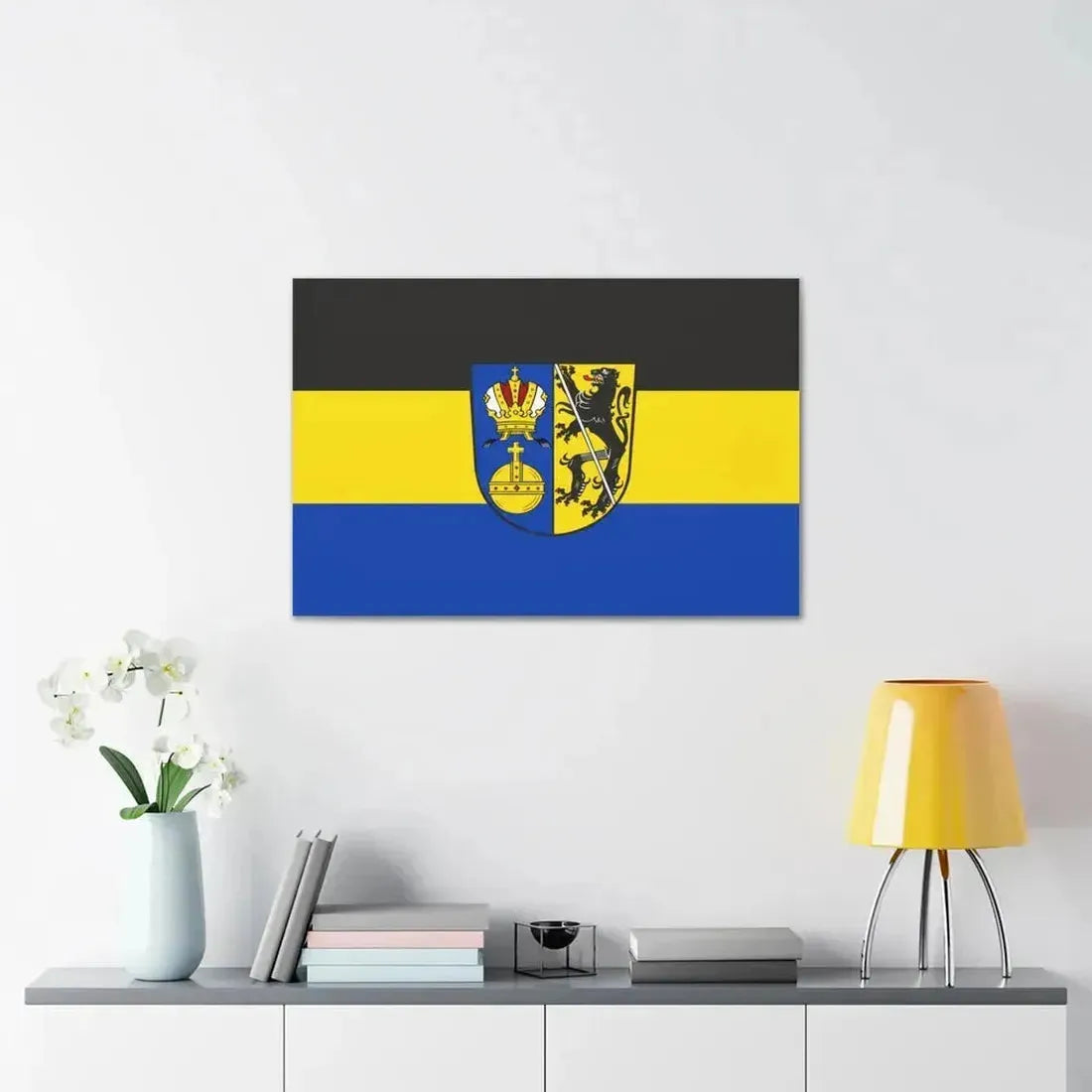 Flag of Lichtenfels Germany - Canvas Wall Art - The Sticker Space
