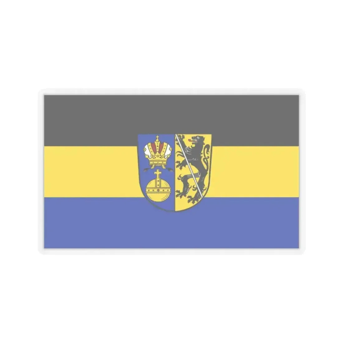 Flag of Lichtenfels Germany - STICKER Vinyl Kiss-Cut Decal 2 Inch Transparent - The Sticker Space