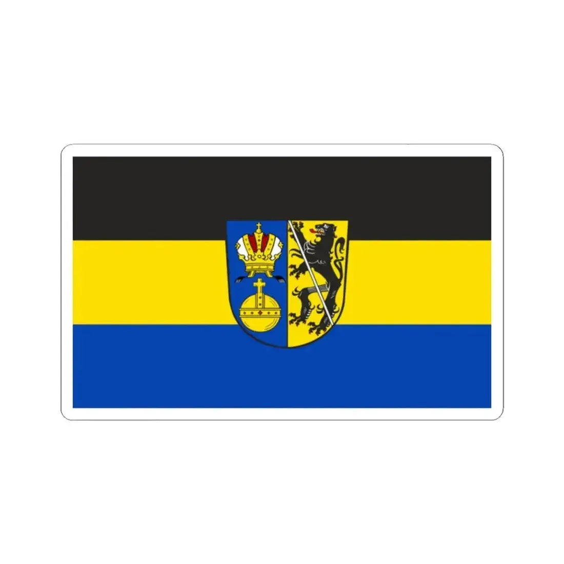 Flag of Lichtenfels Germany - STICKER Vinyl Kiss-Cut Decal 2 Inch White - The Sticker Space