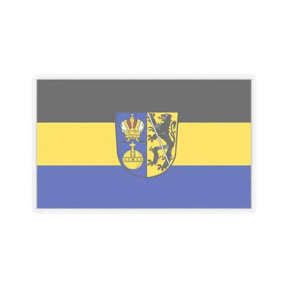 Flag of Lichtenfels Germany - STICKER Vinyl Kiss-Cut Decal 3 Inch Transparent - The Sticker Space
