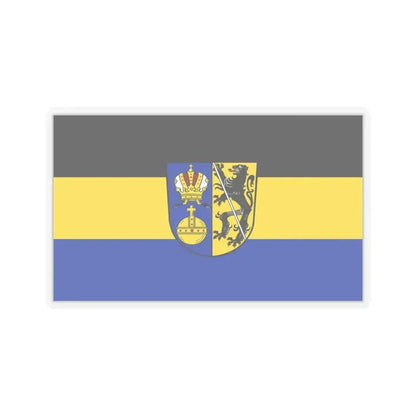 Flag of Lichtenfels Germany - STICKER Vinyl Kiss-Cut Decal 4 Inch Transparent - The Sticker Space