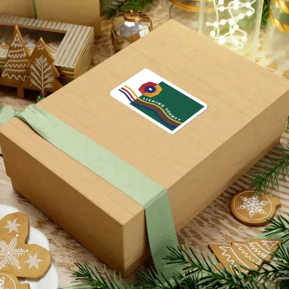 Flag of Licking County Ohio (United States) STICKER Vinyl Kiss-Cut Decal - The Sticker Space