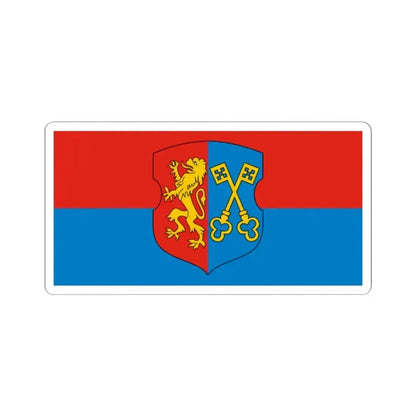 Flag of Lida (Belarus) STICKER Vinyl Kiss-Cut Decal 2 Inch White - The Sticker Space