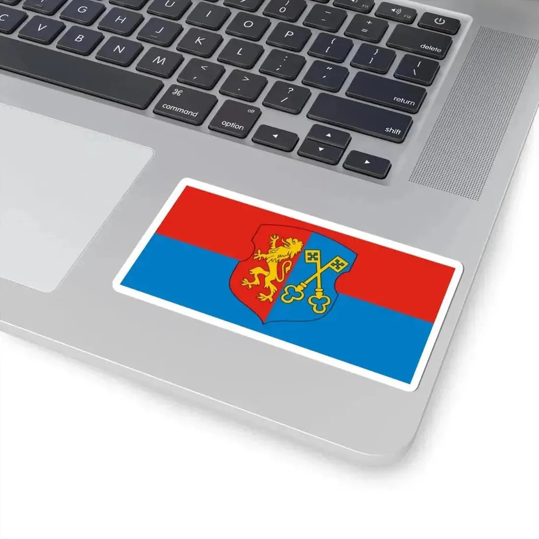 Flag of Lida (Belarus) STICKER Vinyl Kiss-Cut Decal - The Sticker Space