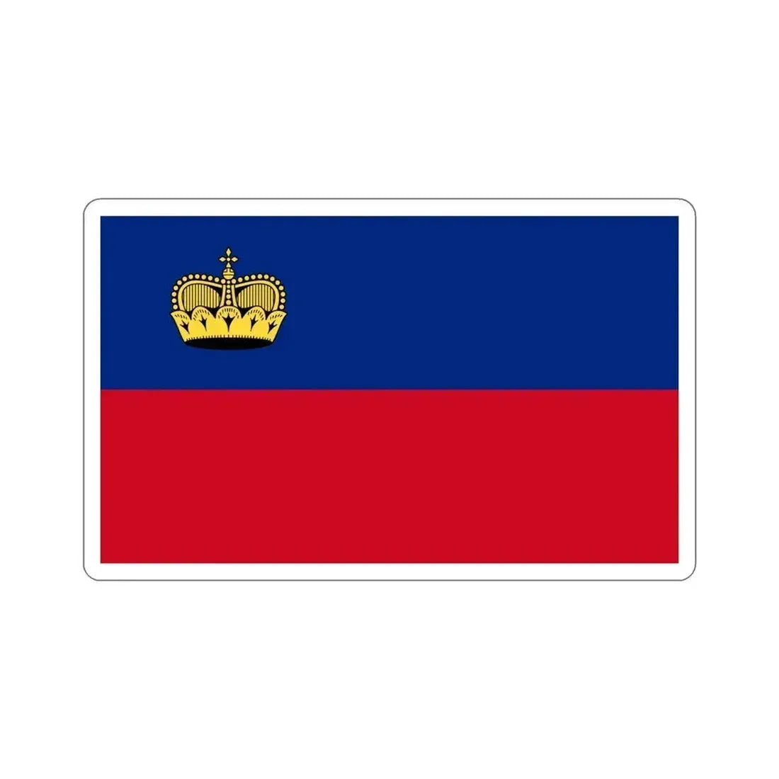 Flag of Liechtenstein STICKER Vinyl Die-Cut Decal 5 Inch - The Sticker Space