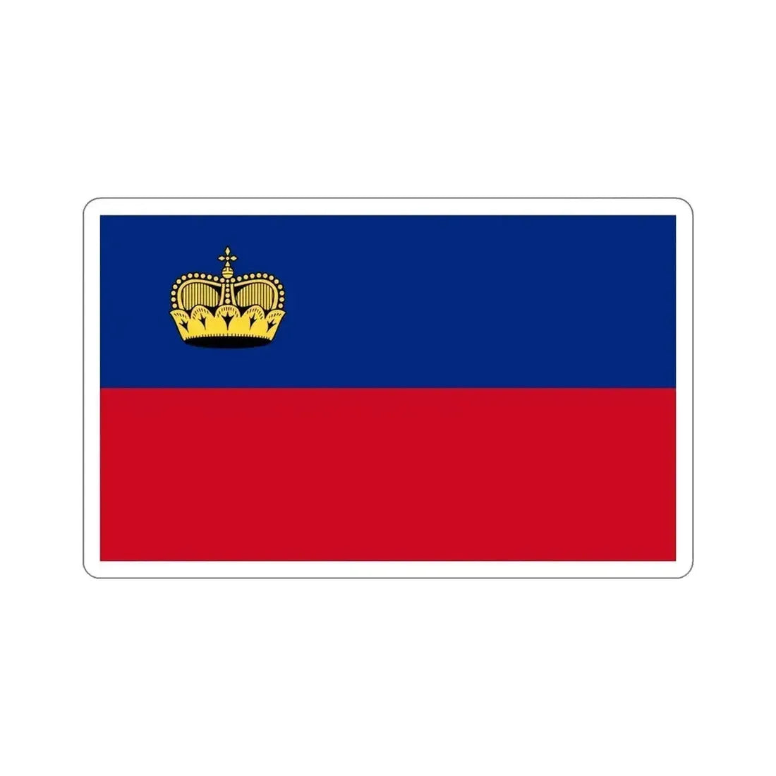 Flag of Liechtenstein STICKER Vinyl Die-Cut Decal - The Sticker Space