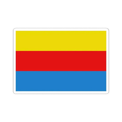 Flag of Liedekerke (Belgium) STICKER Vinyl Kiss-Cut Decal 2 Inch White - The Sticker Space