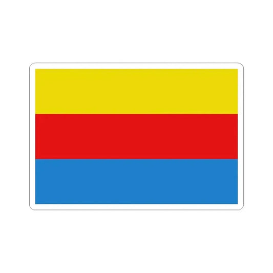 Flag of Liedekerke (Belgium) STICKER Vinyl Kiss-Cut Decal 2 Inch White - The Sticker Space