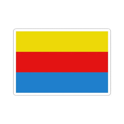 Flag of Liedekerke (Belgium) STICKER Vinyl Kiss-Cut Decal 3 Inch White - The Sticker Space