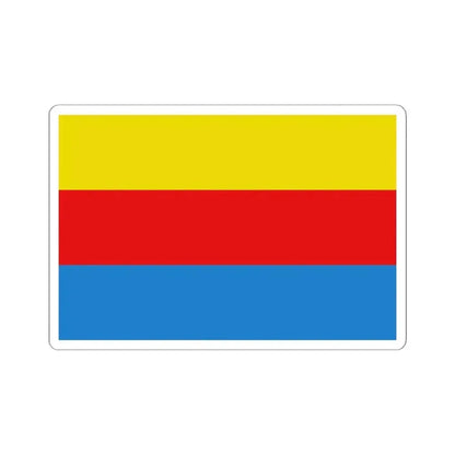 Flag of Liedekerke (Belgium) STICKER Vinyl Kiss-Cut Decal 6 Inch White - The Sticker Space