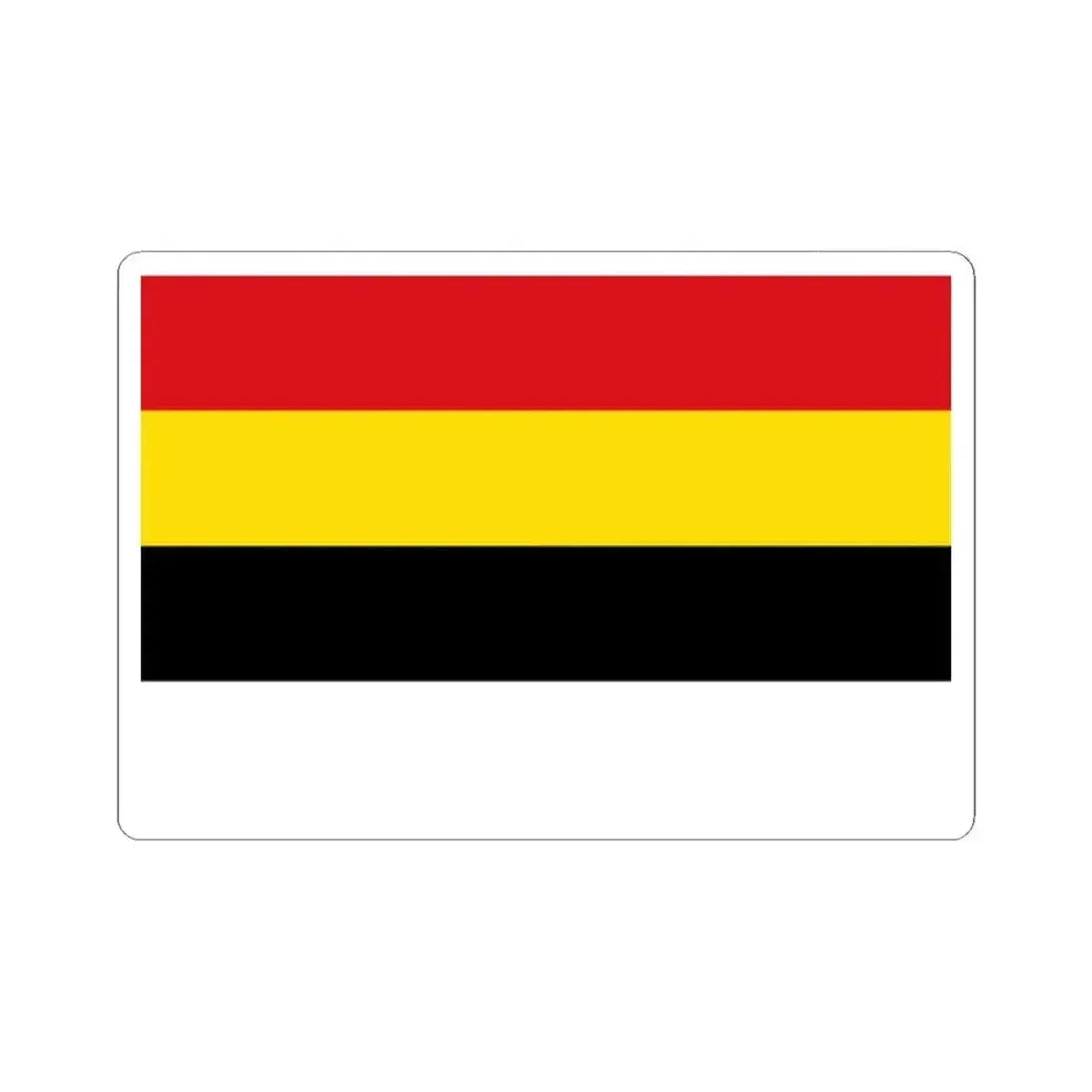 Flag of Lierde (Belgium) STICKER Vinyl Kiss-Cut Decal 2 Inch White - The Sticker Space