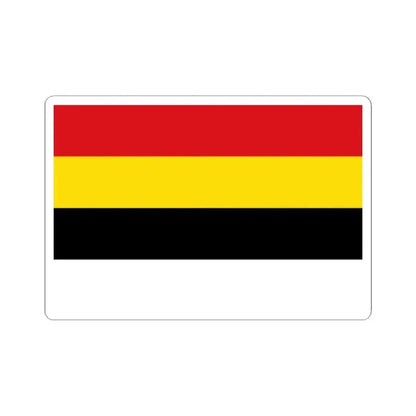 Flag of Lierde (Belgium) STICKER Vinyl Kiss-Cut Decal 2 Inch White - The Sticker Space