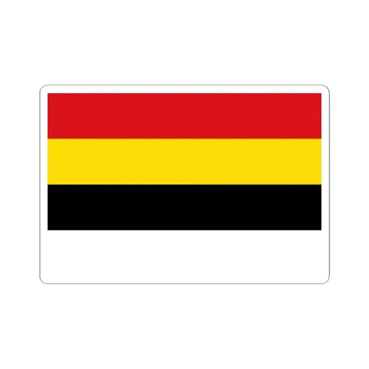 Flag of Lierde (Belgium) STICKER Vinyl Kiss-Cut Decal 2 Inch White - The Sticker Space