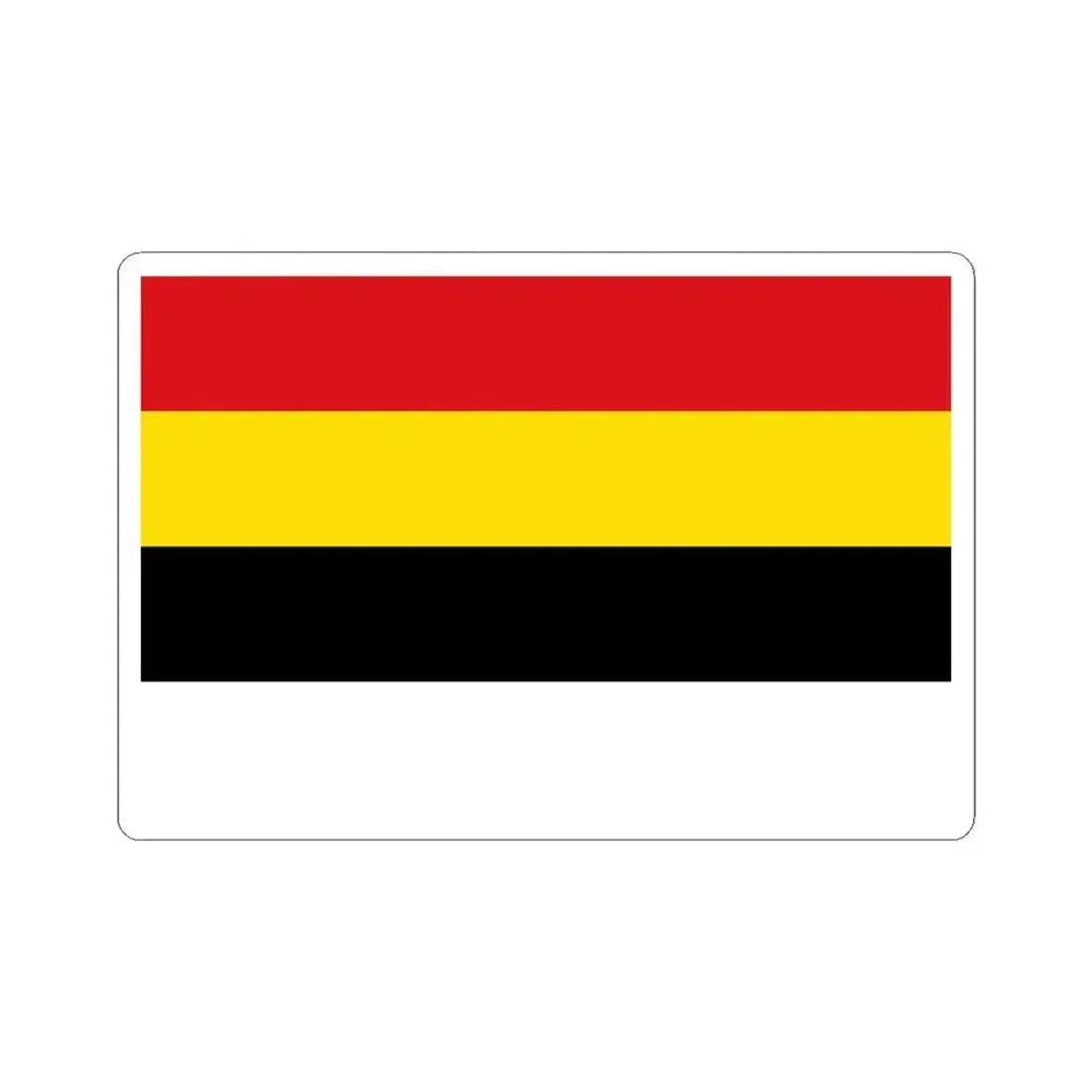Flag of Lierde (Belgium) STICKER Vinyl Kiss-Cut Decal 3 Inch White - The Sticker Space