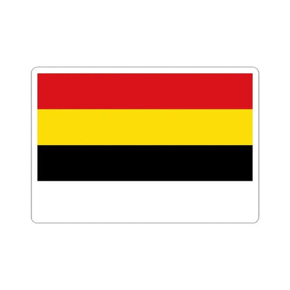 Flag of Lierde (Belgium) STICKER Vinyl Kiss-Cut Decal 3 Inch White - The Sticker Space
