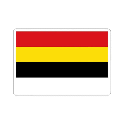 Flag of Lierde (Belgium) STICKER Vinyl Kiss-Cut Decal 4 Inch White - The Sticker Space