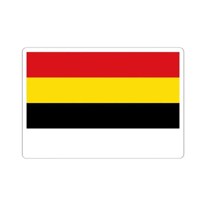 Flag of Lierde (Belgium) STICKER Vinyl Kiss-Cut Decal 6 Inch White - The Sticker Space