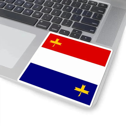 Flag of Lieutenant General in Independent State of Croatia (Croatia) STICKER Vinyl Kiss-Cut Decal - The Sticker Space