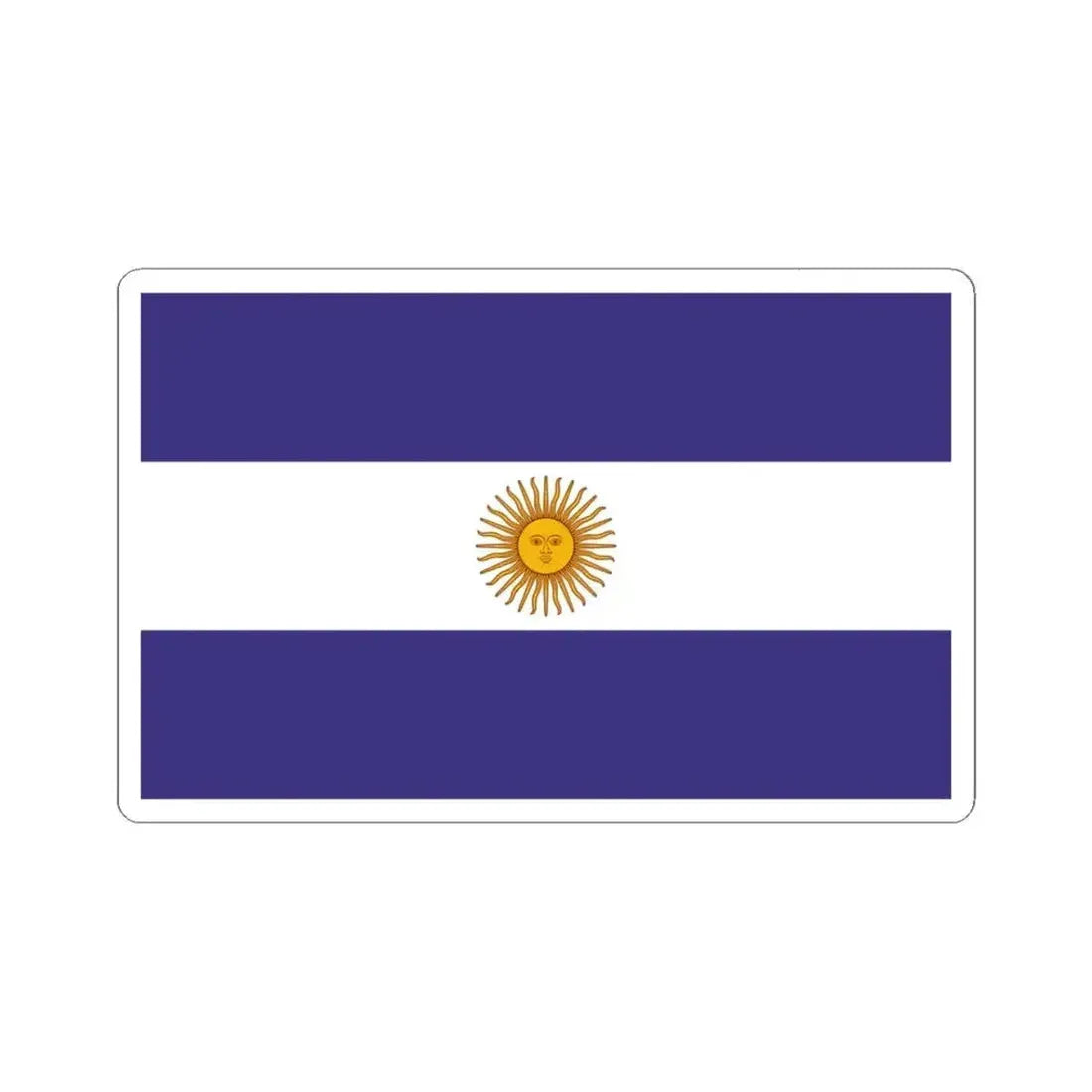 Flag of Liga Federal (Argentina) STICKER Vinyl Kiss-Cut Decal 3 Inch White - The Sticker Space