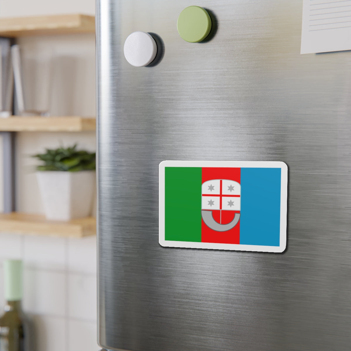 Flag of Liguria Italy - Die-Cut Magnet-The Sticker Space