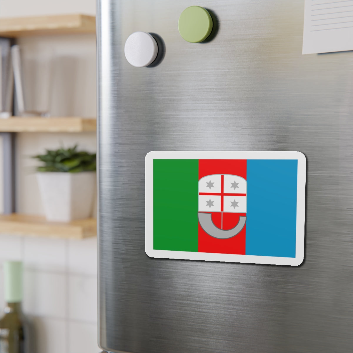 Flag of Liguria Italy - Die-Cut Magnet-The Sticker Space