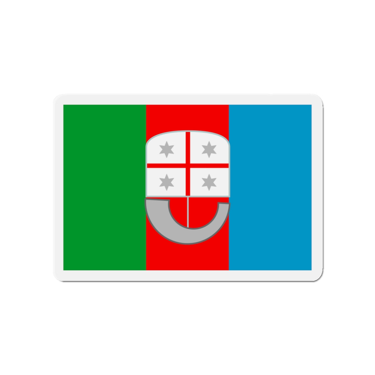 Flag of Liguria Italy - Die-Cut Magnet-3" x 3"-The Sticker Space