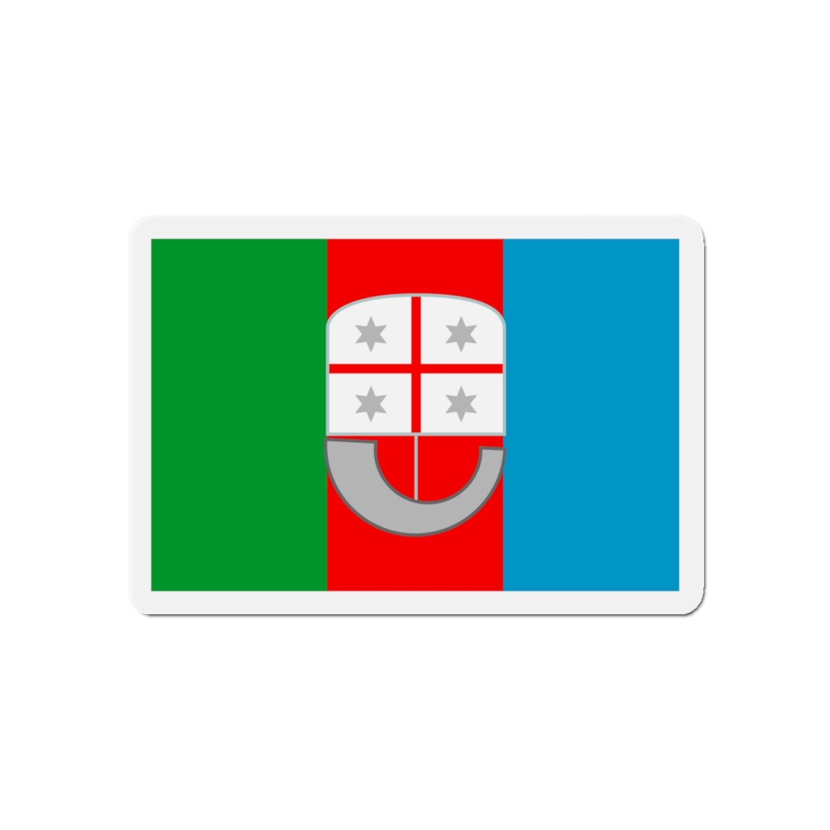 Flag of Liguria Italy - Die-Cut Magnet-5" x 5"-The Sticker Space