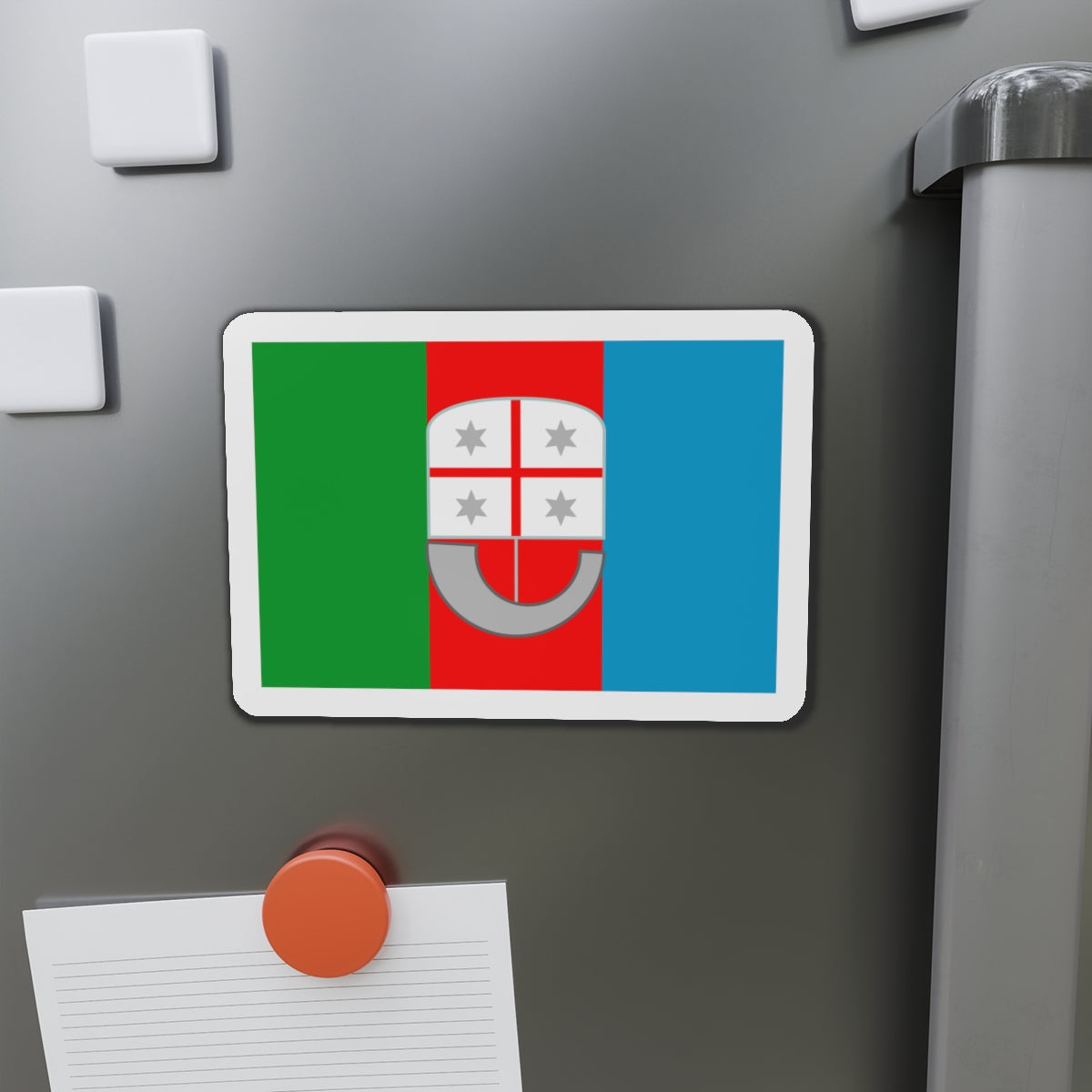 Flag of Liguria Italy - Die-Cut Magnet-The Sticker Space