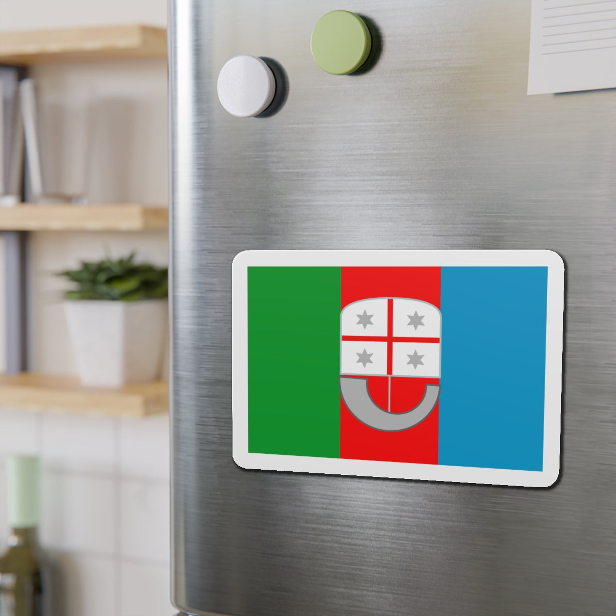 Flag of Liguria Italy - Die-Cut Magnet-The Sticker Space