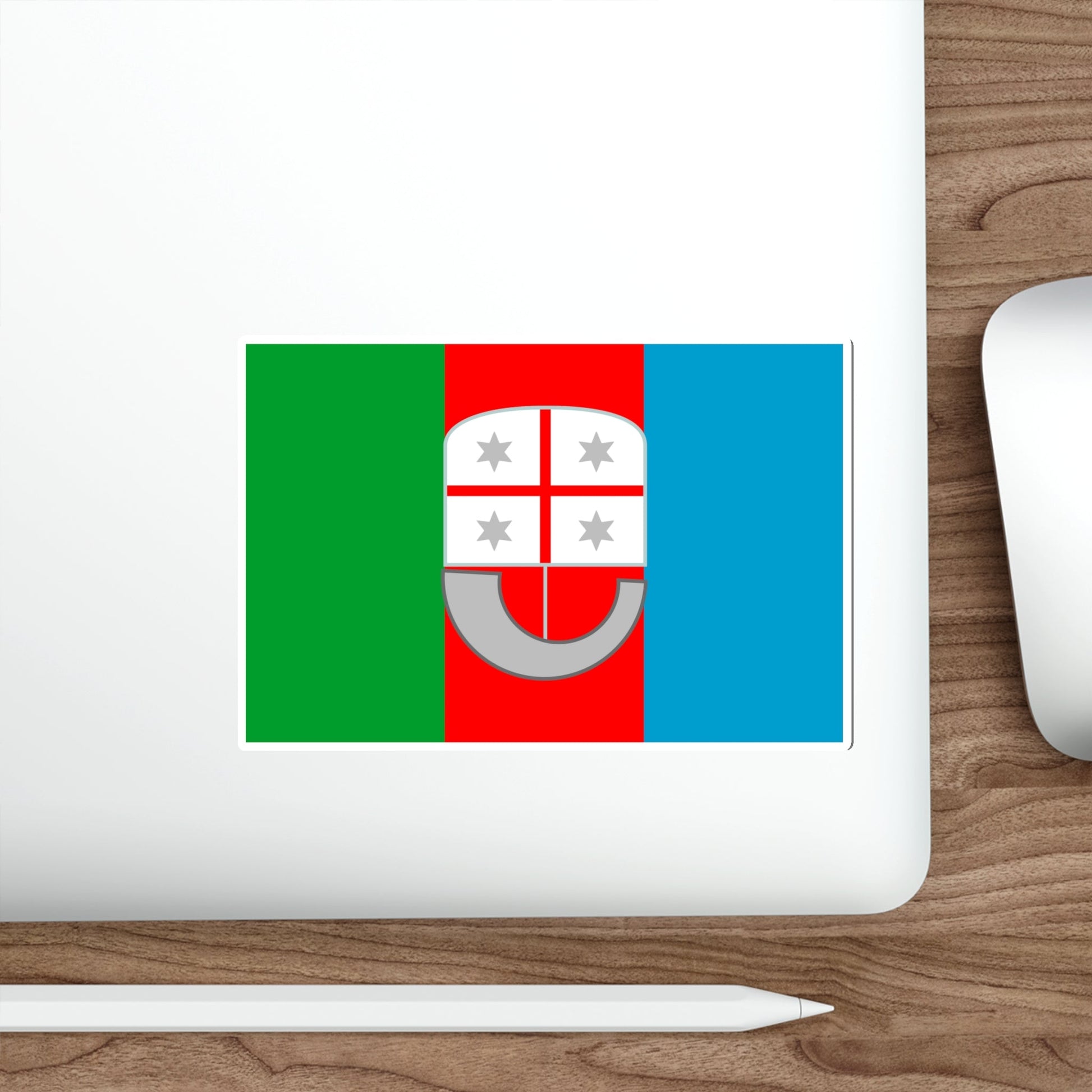 Flag of Liguria Italy STICKER Vinyl Die-Cut Decal-The Sticker Space