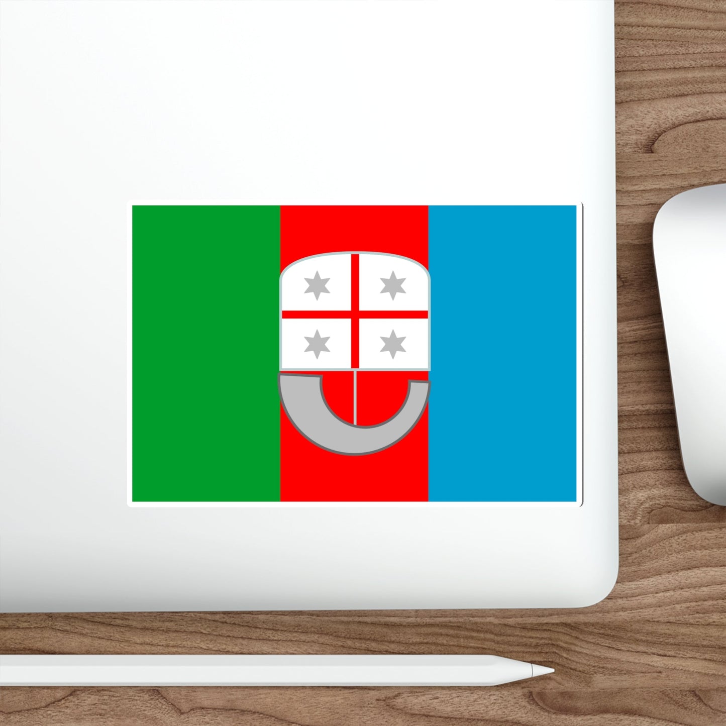 Flag of Liguria Italy STICKER Vinyl Die-Cut Decal-The Sticker Space