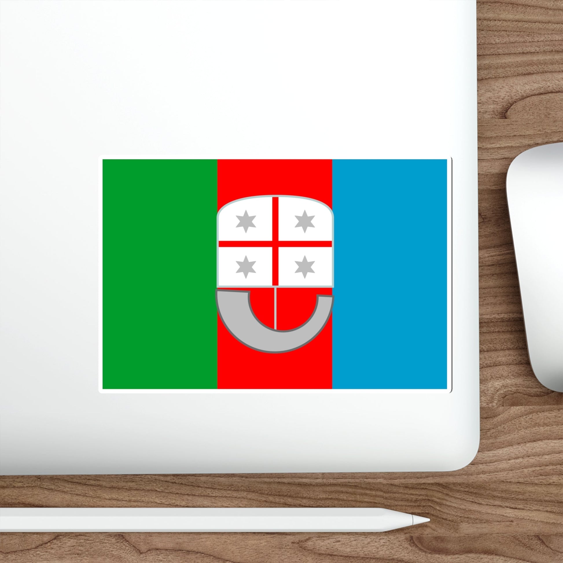 Flag of Liguria Italy STICKER Vinyl Die-Cut Decal-The Sticker Space