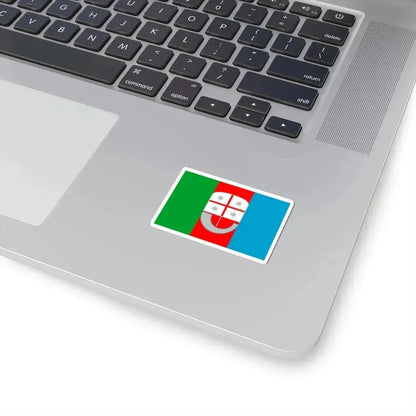 Flag of Liguria Italy - STICKER Vinyl Kiss-Cut Decal - The Sticker Space