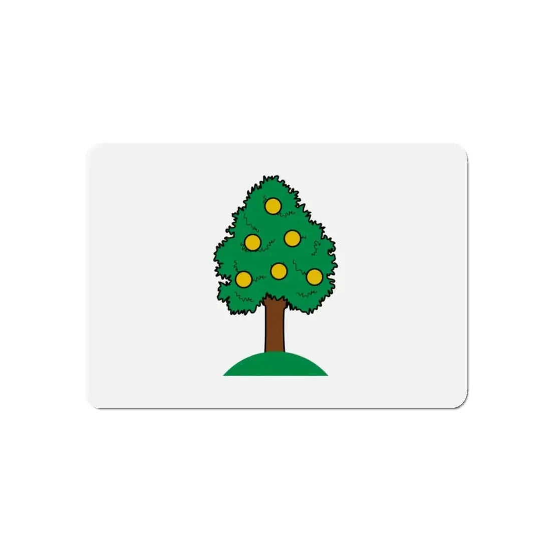 Flag of Lija 1993 to 2000 Malta - Refrigerator Magnet 5 Inch - The Sticker Space