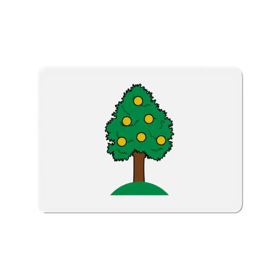 Flag of Lija 1993 to 2000 Malta - Refrigerator Magnet - The Sticker Space