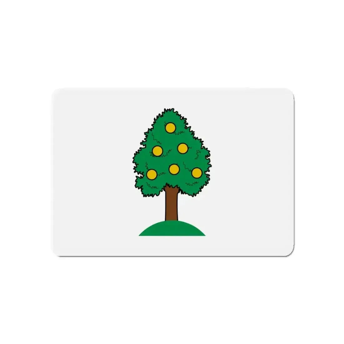 Flag of Lija 1993 to 2000 Malta - Refrigerator Magnet - The Sticker Space