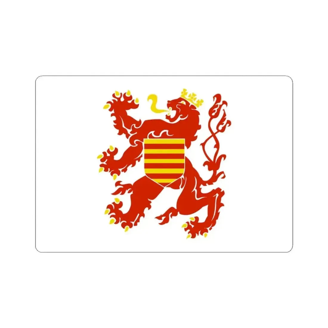 Flag of Limburg Belgium (Belgium) STICKER Vinyl Kiss-Cut Decal 3 Inch White - The Sticker Space