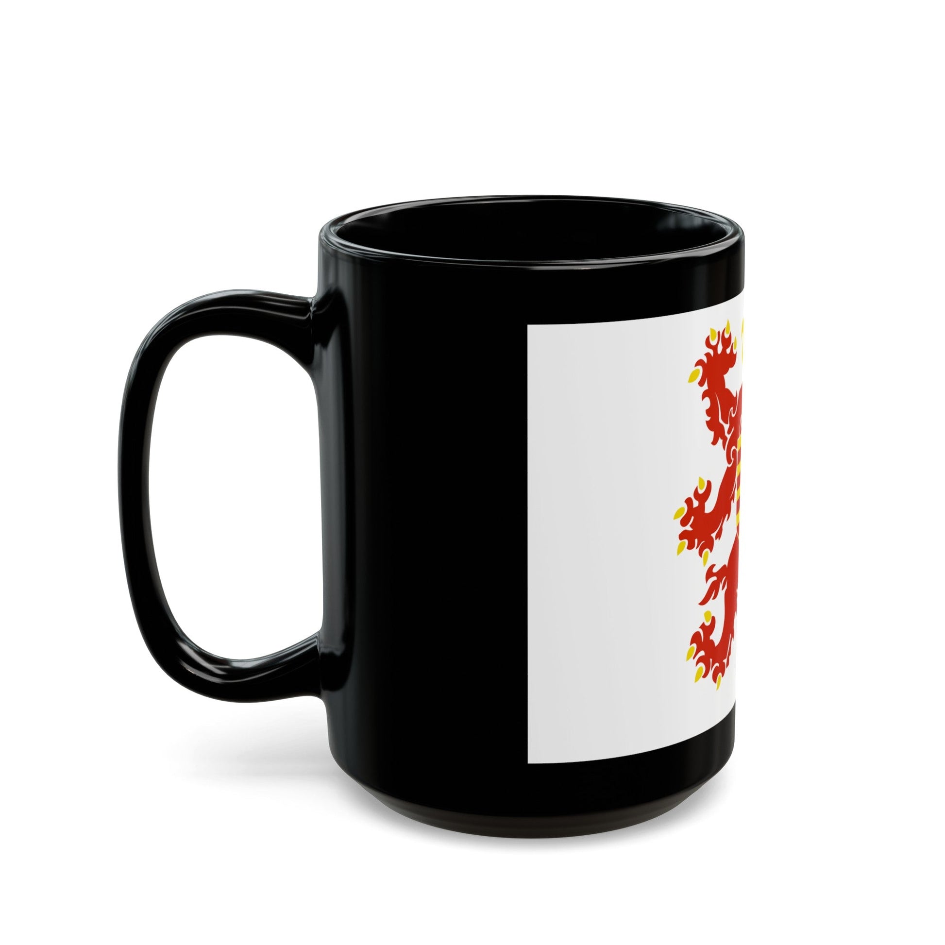 Flag of Limburg Belgium - Black Coffee Mug-The Sticker Space