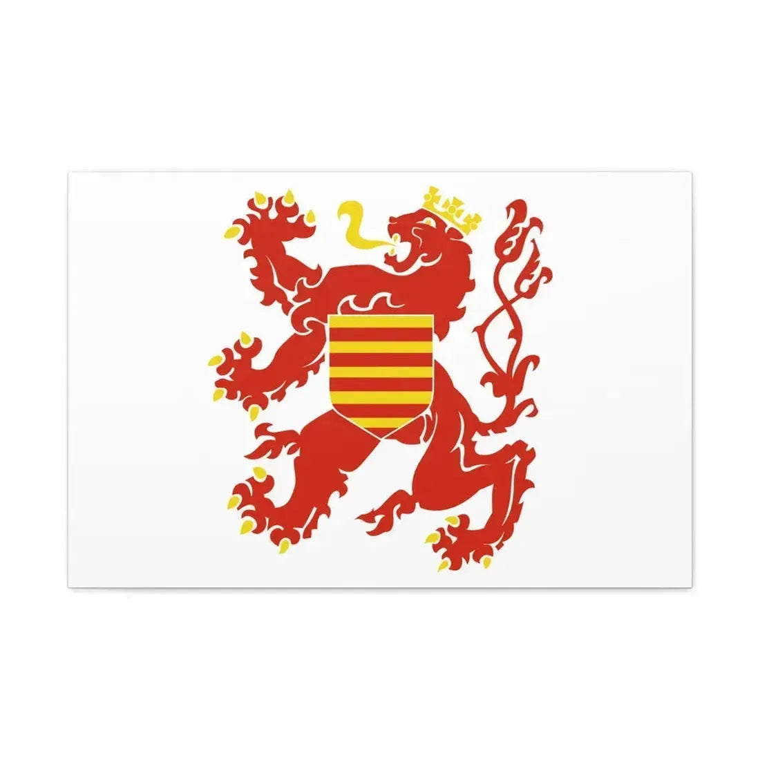 Flag of Limburg Belgium - Canvas Wall Art 30" x 20" 1.25" - The Sticker Space