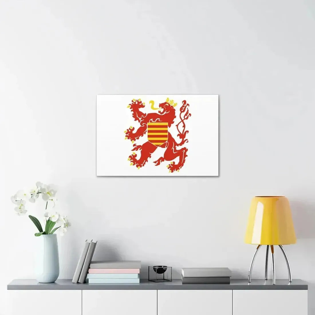 Flag of Limburg Belgium - Canvas Wall Art - The Sticker Space