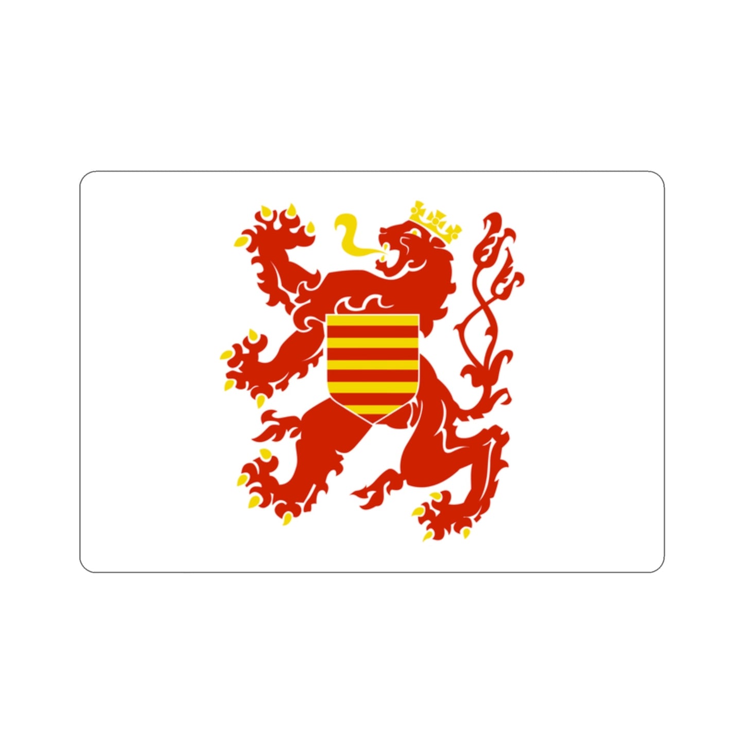 Flag of Limburg Belgium STICKER Vinyl Die-Cut Decal-2 Inch-The Sticker Space