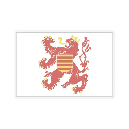 Flag of Limburg Belgium - STICKER Vinyl Kiss-Cut Decal 4 Inch Transparent - The Sticker Space