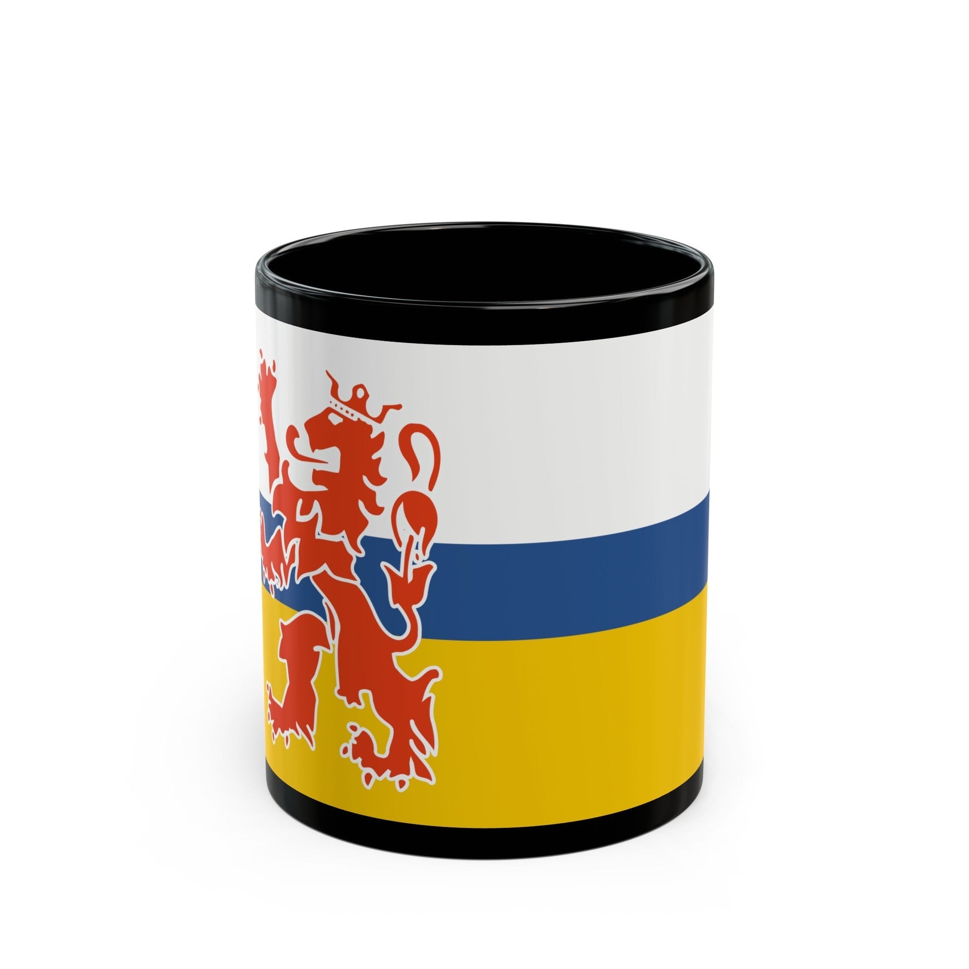 Flag of Limburg Netherlands - Black Coffee Mug-11oz-The Sticker Space